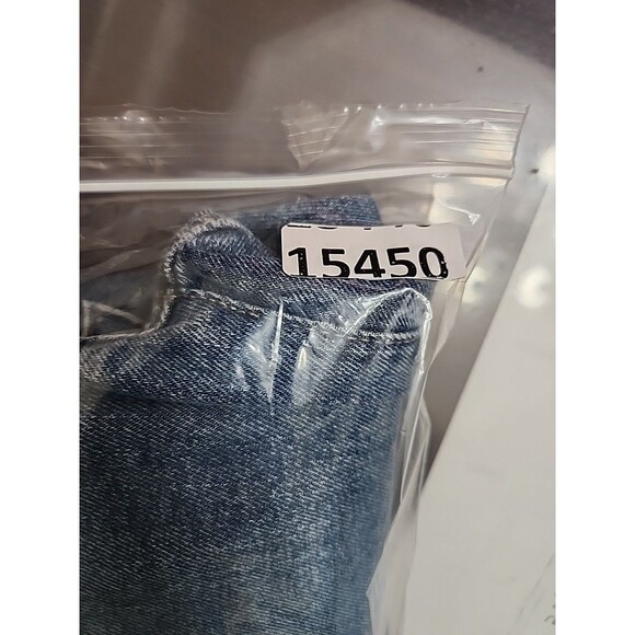 Old Navy Curvy OG Straight Ankle Jeans Womens 6 Blue Light Wash Distressed NEW - Picture 14 of 14